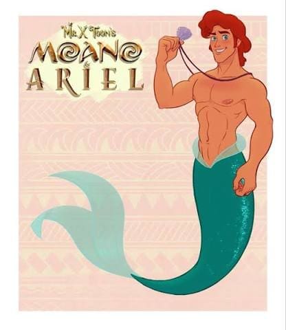 Mr. X-Toon Moano and Ariel animation artwork